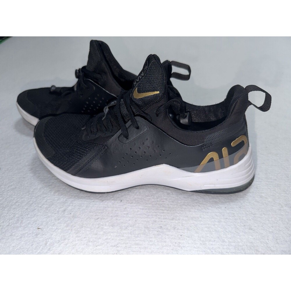 Nike Air Max Bella TR 3 Womens Size 8 Black Gold Training Shoes